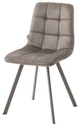 Стул М-СИТИ Стул ЧИЛИ ПРОФИЛЬ (CHILLI SQUARE) цвет G062-13 кварцевый, велюр/ латте каркас арт. 629M05956