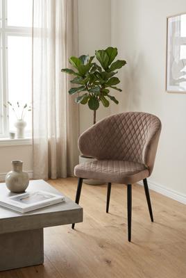 Стул М-СИТИ Стул ХИЛТ 360 град.поворот., цвет B29 Шоколадный, велюр / черный каркас арт. 635M06231