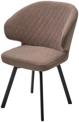 Стул М-СИТИ Стул ХИЛТОН 360 град., цвет B5 Капучино, велюр / черный каркас арт. 472M05739