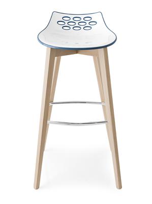 Стул М-СИТИ Стул JAM W CB/1487, ash.P19W OAK NATURAL/ P799-P11P WHITE/ GLOSSY NOUGAT арт. CB1487P19WP799P11P