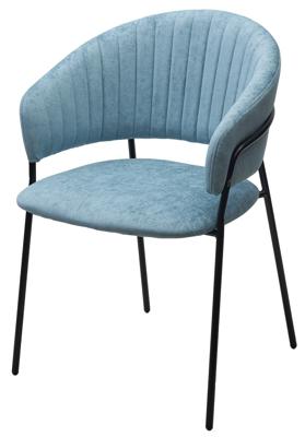 Стул М-СИТИ Стул ГЕММА, цвет RAIN 7 breeze, велюр / черный каркас арт. 688M05704
