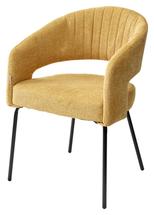 Стул М-СИТИ Стул SNUG WZ2042-05 горчичный, фактурный велюр / черный каркас, M-City арт. 629M05015