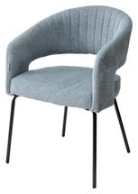 Стул М-СИТИ Стул SNUG WZ2042-14 морская волна, фактурный велюр/ черный каркас, M-City арт. 629M05016