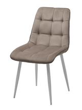 Стул М-СИТИ Стул CHIC BLUVEL-40 бежевый/ 1981-35 темно-бежевый/ белый каркас М-City арт. 628M03707