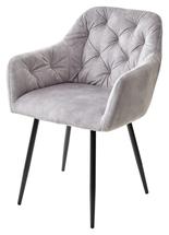Стул М-СИТИ Стул PERU PK6015-03 (VBP203) античный серебристо-серый, велюр M-City арт. GDC120PK601503BLK