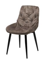 Стул М-СИТИ Стул VESTA PK6015-08 (VBP208) античный серо-бежевый, велюр / черный каркас М-City арт. 628M03593