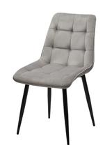 Стул М-СИТИ Стул CHIC BLUVEL-03 светло-серый / черный каркас М-City арт. 628M03690