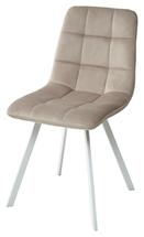 Стул М-СИТИ Стул CHILLI SQUARE G108-10 светлый кварц/ белый каркас, велюр М-City арт. UDC8025G10810WHT