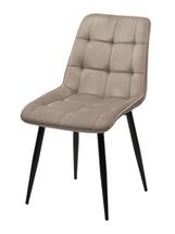 Стул М-СИТИ Стул CHIC BLUVEL-40 бежевый / черный каркас М-City арт. 628M03684