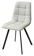 Стул М-СИТИ Стул CHILLI SQUARE HK017-03 светло-серый, PU/ черный каркас М-City арт. UDC8025HK01703