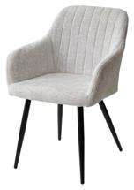 Стул М-СИТИ Стул BRANDY WZ2042-19 галечный серый фактурный велюр/ черный каркас М-City арт. 628M03750