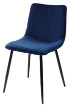 Стул М-СИТИ Стул TINTIN BLUVEL-86 NAVY BLUE / черный каркас М-City арт. 628M03606