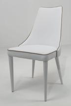 Стул М-СИТИ Стул CLARA 40.11 (TR505 white with sand cordonet, экокожа) арт. 40,11