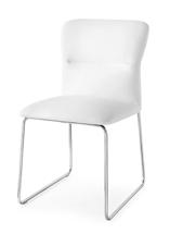 Стул М-СИТИ Стул FRIDA CB/1806-SK  MT.P77 CHROMED/  SKUBA S92 OPTIC WHITE арт. CB1806SKP77S92