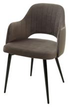 Стул М-СИТИ Стул FANTINE-LA ГРАФИТ #14, велюр / черный каркас М-City арт. 461MC03503