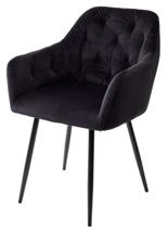 Стул М-СИТИ Стул PERU BLUVEL-19 BLACK, велюр M-City арт. GDC120BLV19BLK