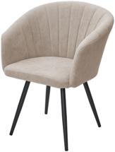 Стул М-СИТИ Стул RUNA, 360 град. поворот. B03 Бежевый, велюр / черный каркас, М-City арт. 670M06063