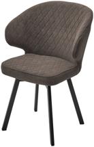 Стул М-СИТИ Стул ХИЛТОН 360 град., цвет B29 Шоколадный, велюр / черный каркас М-City арт. 472M06094