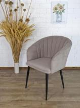 Стул М-СИТИ Стул МИШЕЛЬ 360 град. поворот. B5 Капучино, велюр / черный каркас, М-City арт. 635M06186