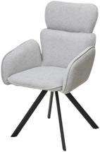 Стул М-СИТИ Стул LONG 360 град. поворот. NS10 Серый, букле / черный каркас, М-City арт. 670M05870