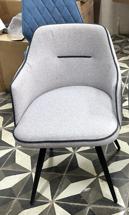 Стул М-СИТИ Стул ЛОРИС 360 град. поворот. B28 Темно-серый, велюр / черный каркас, М-City арт. 635M06174