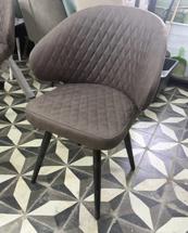 Стул М-СИТИ Стул ХИЛТ 360 град.поворот., цвет B29 Шоколадный, велюр / черный каркас М-City арт. 635M06231