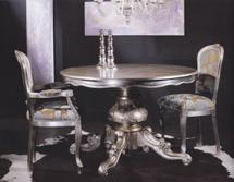 Стул М-СИТИ 3004/SR Стул, SILVER LEAF серебро/ ткань UPH GENE 3099 COL BLACK СКИДКА 50% арт. 3004/S