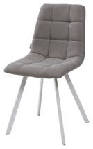 Стул М-СИТИ Стул CHILLI SQUARE UF860-08B серый, ткань / белый каркас М-City арт. UDC8025UF86008BWH