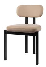 Стул М-СИТИ Стул МОСС, цвет H-14 Серый, велюр / черный каркас арт. 688M06255