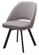 Стул М-СИТИ Стул ДУНА (DUNA) 360 град. поворот. B22 Серый, велюр / черный каркас арт. 670M05311