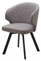 Стул М-СИТИ Стул СКАТ (SKAT) 360 град. поворот. цвет B22 Серый, велюр / черный каркас арт. 670M05312