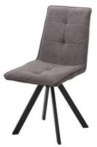 Стул М-СИТИ Стул БРОНКС (BRONX), 360 град. поворот. B28 Темно-серый, велюр / черный каркас арт. 670M05335