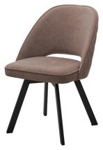 Стул М-СИТИ Стул ДУНА (DUNA) 360 град. поворот. B5 Капучино, велюр / черный каркас арт. 670M05338