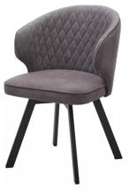 Стул М-СИТИ Стул СКАТ (SKAT) 360 град. поворот. цвет B28 Темно-серый, велюр / черный каркас арт. 670M05341