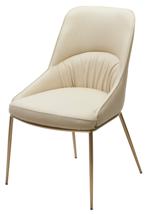 Стул М-СИТИ Стул АБРИОЛА (ABRIOLA) цвет МОЛОЧНЫЙ Milk T1-02, экокожа / шампань, ®DISAUR арт. 614M05371