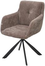 Стул М-СИТИ Стул ФЕДЕРИКО ДАНС 180 град. поворотный, цвет NORDIC 35 Серо-коричневый / Черный каркас арт. 480M05668