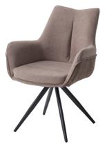 Стул М-СИТИ Стул МАРК 360 град., цвет B-05/ SIERRA-10 капучино, велюр / черный каркас арт. 472M06078
