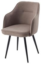 Стул М-СИТИ Стул ЛОРИС 360 град. поворот. цвет B5 Капучино, велюр / черный каркас арт. 635M06175