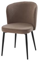 Стул М-СИТИ Стул МИЛАНО цвет B5 Капучино, велюр / черный каркас арт. 635M06189