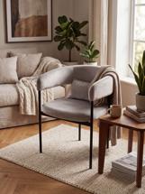 Стул М-СИТИ Стул СТАН, цвет H-09 Светло-серый, велюр / черный каркас арт. 688M06248