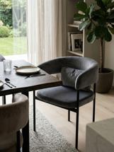 Стул М-СИТИ Стул СТАН, цвет H-14 Серый, велюр / черный каркас арт. 688M06249