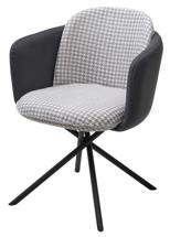 Стул М-СИТИ Стул ЛИЛУ ДАНС 180 град. поворотный, УЮТ ГРЕЙ КЛЫК / ORAKUL 998 Темно-серый / Черный каркас арт. 480M05680