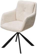 Стул М-СИТИ Стул ФЕДЕРИКО ДАНС 180 град. поворотный, цвет NORDIC 11 Молочный / Черный каркас арт. 480M05670