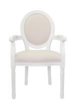 Стул MAK interior Стулья с подлокотниками Volker arm beige+white арт. 5KS24505-W