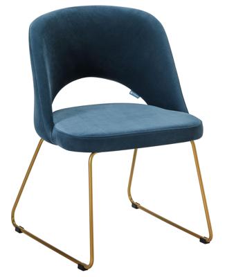 Стул R-Home Стул Lars Diag blue/Линк золото арт. 410120154h_Diag blue