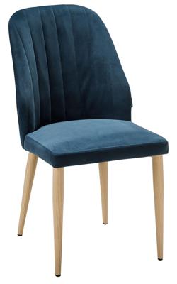 Стул R-Home Стул Alen Diag blue/нат.дуб арт. 410127161h_Diag blue_н.дуб