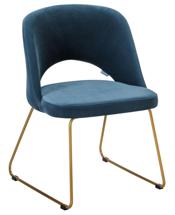Стул R-Home Стул Lars Diag blue/Линк золото арт. 410120154h_Diag blue