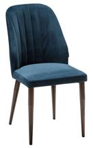 Стул R-Home Стул Alen Diag blue/т. орех арт. 410127162h_Diag blue_т.орех