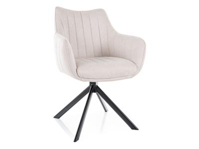 Стул Signal Стул кухонный Signal AZALIA Brego 22 поворотный (светло-бежевый/черный) арт. AZALIABRCJBE22