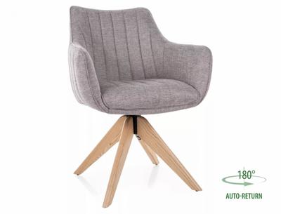 Стул Signal Стул кухонный Signal AZALIA D Brego 07 поворотный (серый/дуб) арт. AZALIADBRDSZ